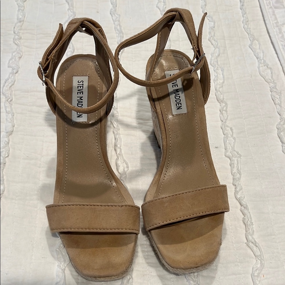 Beige Strappy Women's Sandals by Steve Madden